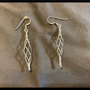 Silver dangly earrings - new!